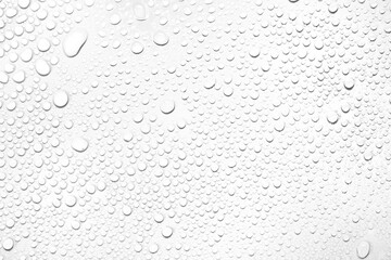 Isolated water drops against transparent background. - obrazy, fototapety, plakaty