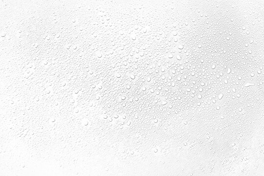 Isolated water drops against transparent background.