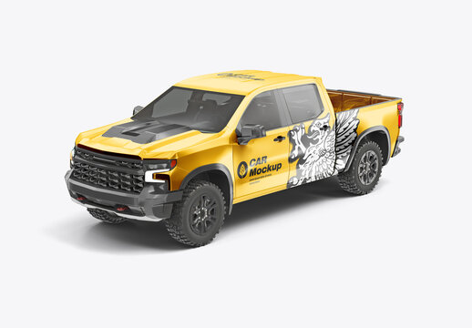 Pickup Truck Mockup