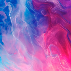 Fototapeta premium Abstract grainy background with vibrant pink, blue, purple, and red liquid colors, resembling a summer banner header or poster design.