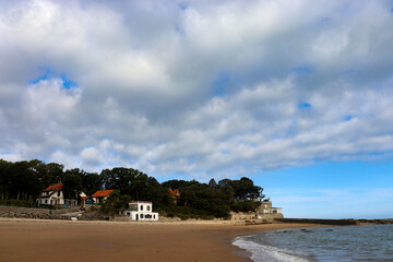 Strandvillen auf der Ile-de-Noirmoutier, Frankreich