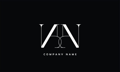 NN, NN Abstract Letters Logo Monogram