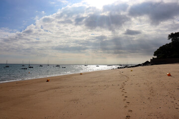 Fototapeta na wymiar Am Strand der Insel Noirmoutier, Atlantikküste, Frankreich