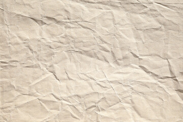 Brown canvas crumpled paper texture