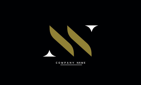 NN, NN Abstract Letters Logo Monogram
