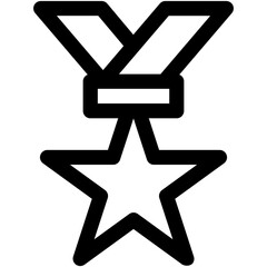 Star Medal Vector Icon