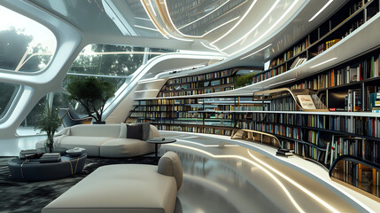 Fototapeta premium interior of a modern building. Generative AI