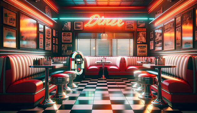Retro Diner Setting
