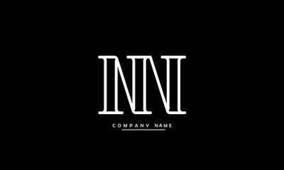 NN, NN Abstract Letters Logo Monogram