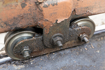 rusty bolt and nut