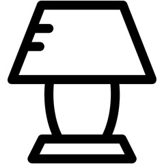 Table Lamp Vector Icon