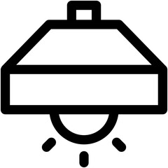 Ceiling Light Vector Icon