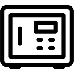 Digital Safe Vector Icon