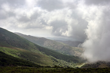 Beautiful cloudy mountains