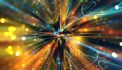 abstract background with lights
