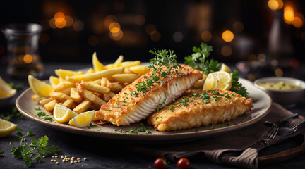 The popular British dish "Fish and fries"