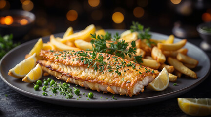 The popular British dish "Fish and fries"