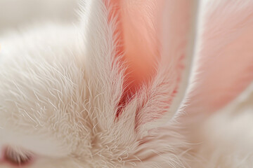 The fluffy ears of an Easter bunny, evoking a sense of blissful holiday charm