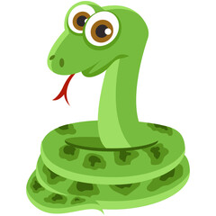 Naklejka premium Snake Vector Icon