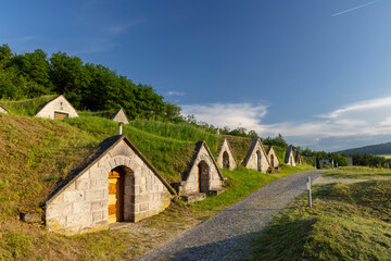 Fototapeta na wymiar Gombos-hegyi pincesor in Hercegkut, UNESCO site, Great Plain, North Hungary