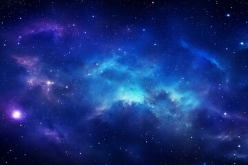 Fototapeta na wymiar Stunning celestial panorama of the bright Milky Way in a dark starry expanse. Cosmic backdrop. Generative AI