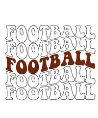 Football typography design on plain white transparent isolated background for card, shirt, hoodie, sweatshirt, apparel, card, tag, mug, icon, poster or badge
