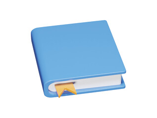 Book icon 3d render illustration
