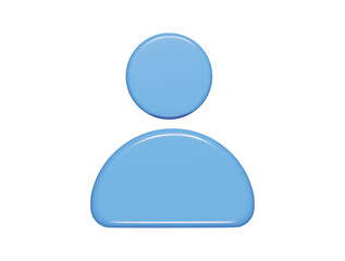 Men icon 3d render illustration