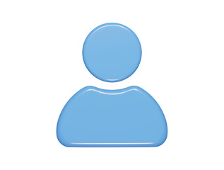 Men icon 3d render illustration