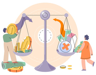 Capital investment vector illustration. Investment in innovation is catalyst for transformation and business success Financial acumen is crucial for effective money management and long-term wealth