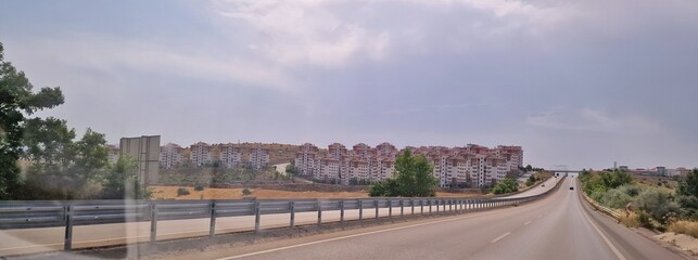 drive through the Turkey on wide tuskish highways