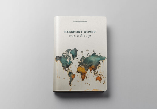 Passport Cover Mockup Generated with AI