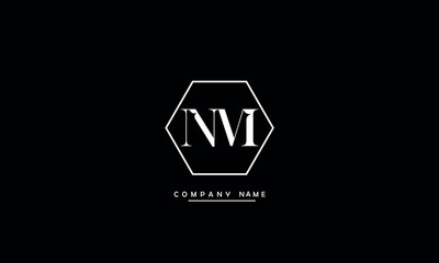 NM, MN, N, M Abstract Letters Logo monogram