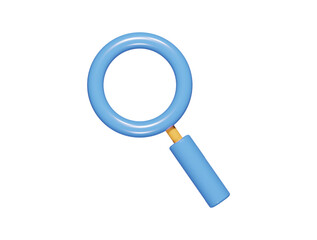 Search icon 3d render illustration