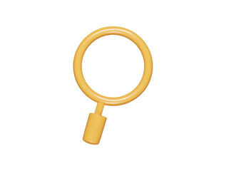 Search icon 3d render illustration