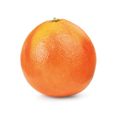 Fresh ripe grapefruit isolated on white. Citrus fruit