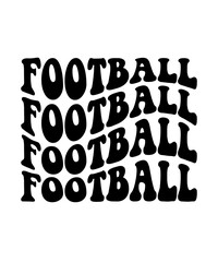 Football typography design on plain white transparent isolated background for card, shirt, hoodie, sweatshirt, apparel, card, tag, mug, icon, poster or badge