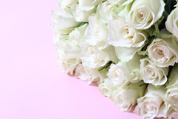 bouquet of white roses
