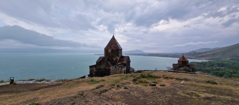 Sevanavank is a monastic complex located on a peninsula at the northwestern shore of Lake Sevan in the Gegharkunik Province of Armenia, not far from the town of Sevan. Initially the monastery was buil