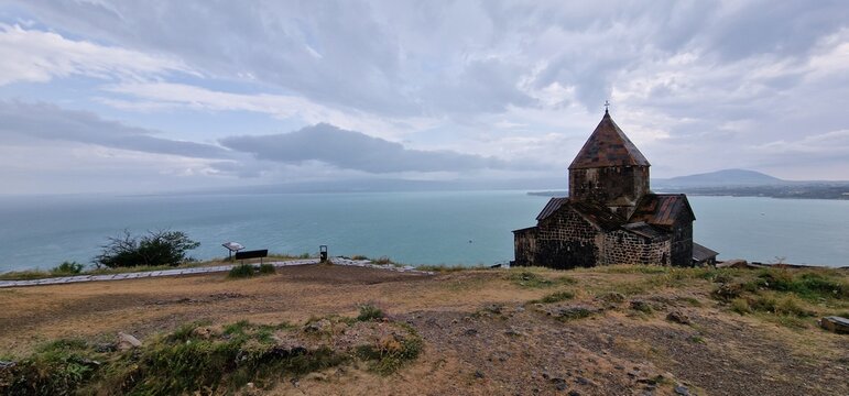 Sevanavank is a monastic complex located on a peninsula at the northwestern shore of Lake Sevan in the Gegharkunik Province of Armenia, not far from the town of Sevan. Initially the monastery was buil