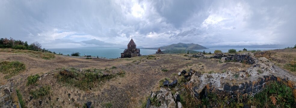 Sevanavank is a monastic complex located on a peninsula at the northwestern shore of Lake Sevan in the Gegharkunik Province of Armenia, not far from the town of Sevan. Initially the monastery was buil