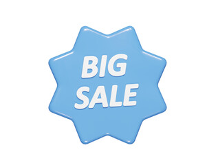 Sale icon 3d render illustration