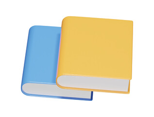 Book icon 3d render illustration