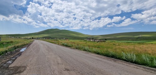rural countryside in armenia 