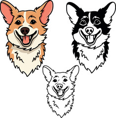 Cute Corgi vector
