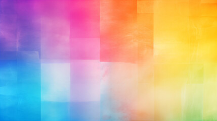 Arrière-plan coloré et dégradé. Matière, texture et formes carrés. Multicolore, arc-en-ciel. Couleur. Pour conception et création graphique.