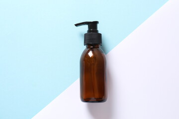 Cosmetic product on a colored background