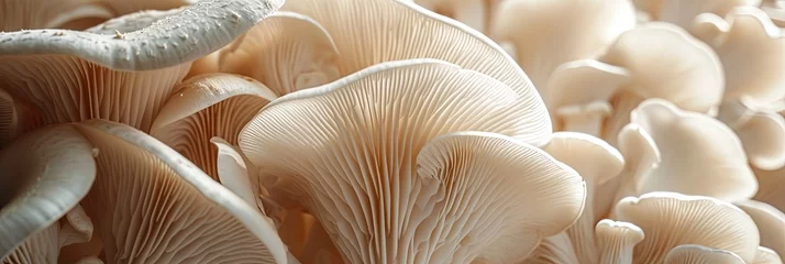 Foto op Plexiglas close up of oyster mushrooms © Brian