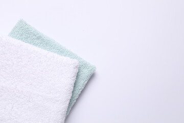 Towels on a white background