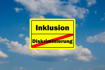 Sign Inclusion Discrimination german 